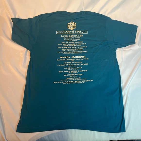 SGA Giveaway Arizona Diamondbacks Hail of Fame T-Shirt Size XL - Picture 2 of 7